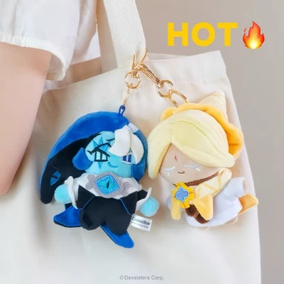 CookieRun Kingdom 2025 Plush Keychain Set 🔥 Shadow Milk & Pure Vanilla Cookie