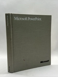MICROSOFT POWERPOINT 1988 couverture rigide manuel d'utilisation pour APPLE MACINTOSH - Photo 1/12