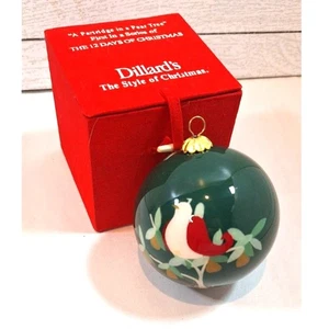 Dillards 2007 12 Days Of Christmas Ornament Partridge In A Pear Tree - Picture 1 of 6