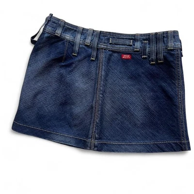 Miss Sixty джинсовой ткани мини юбка - Y2K заниженной XS сделано в Италии Jean  - Изображение 1 из 4