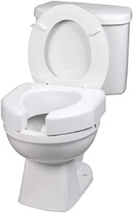 SP 3 Pollici Prolunga Rialzata Sedile WC Rialzato Rialzato per Anziani Bianco - Foto 1 di 12