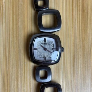 Reloj FOSSIL Gunmetal Cuadrados Art Deco Pequeño. SIN PROBAR - Imagen 1 de 5