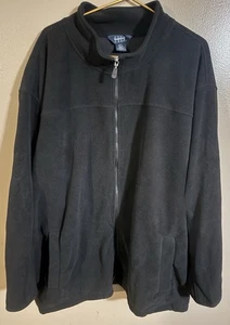 Harbor Bay Men’s Black Fleece Zip Up Jacket Size 4xl - Picture 1 of 7