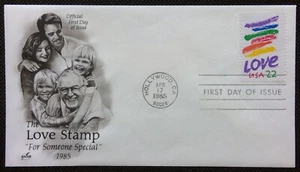 Scott 2143 FDC Love Art Craft Cachet - Picture 1 of 3