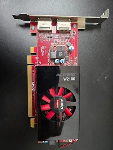 AMD FirePro W2100 2GB GDDR3 PCIe X16 Grafikkarte Dell P/N: 0Y5FR3 getestet - Bild 1 von 3