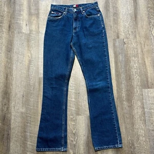 Vintage 90s 00s Tommy Hilfiger Bootcut Denim Jeans Size 7 Fits 29x31 - Picture 1 of 6