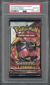 2017 Pokemon S&M Shining Legends Booster Pack Rayquaza Art PSA 10 Gem Mint - Picture 1 of 2