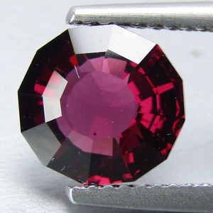 3.10Cts Classic 100% Natural Unique Pink Rhodolite Garnet Round Custom Cut - Picture 1 of 3