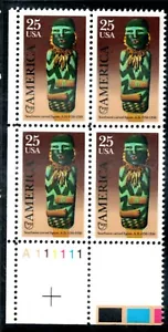 US Scott #2426 Plate Block of 4, "Pre-Columbian", Never Hinged - Picture 1 of 1