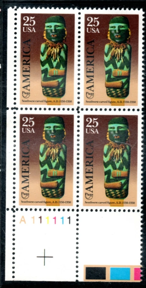 US Scott #2426 Plate Block of 4, "Pre-Columbian", Never Hinged - Image 1 of 1