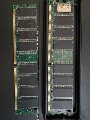 Lot Of 2, PC-2100 128MB SO-DIMM 266MHz DDR Memory. DDR 128 MB RAM - Image 1 of 3