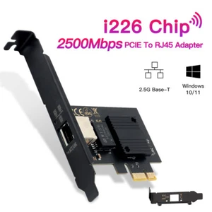 Tarjeta de red 2.5G PCI-E Intel I226 RJ45 puerto LAN Gigabit Ethernet adaptador servidor - Imagen 1 de 7