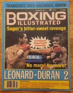 Boxing Illustrated Magazine February 1981 Issue Leonard-Duran - Picture 1 of 2