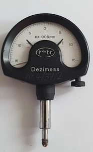 Mahr Dezimess Messuhr Feinzeiger Feinmessuhr Präzisionsmessuhr +/-1,5 / 0,05 mm - Bild 1 von 8
