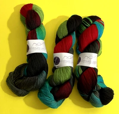 3 SKEINS OF LORNA'S LACES HAND-DYED YARN IN SHEPHERD SPORT MAY 2015 ASSEMBLE! - Image 1 of 3