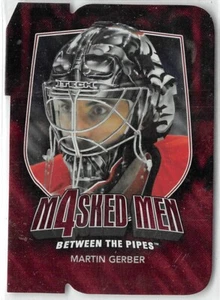 2011-12 Between The Pipes Masked Men IV Ruby Die Cuts #MM20 Martin Gerber - Picture 1 of 2