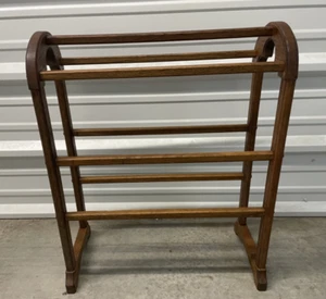 Manta edredón vintage de madera de roble blanco soporte casa de campo decoración - Imagen 1 de 9