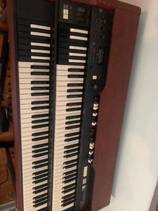 Electric wood stained hammond organ xk3 -double with stand, speakers, pedals - Picture 1 of 6