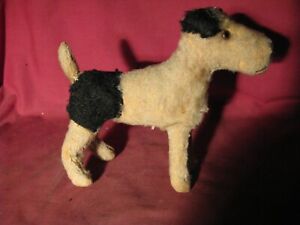 Very Early Steiff Fox Terrier Dog With Button In Ear