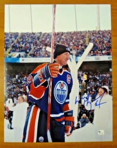 Wayne Gretzky Hockey Legend Signed 11x14 Photo Global Authentic Sticker - Picture 1 of 2