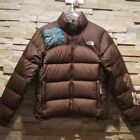 North Face Womens Small Brown Nuptse Puffer Jacket 96 Retro 700 Down Winter Coat
