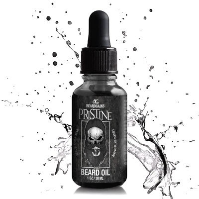 BEARD GAINS 1OZ PRISTINE MENS FACIAL HAIR BEARD OIL | SATISFACTION GUARANTEED! - Image 1 of 4