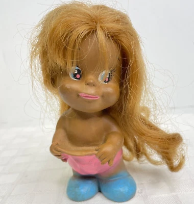 Muñeca de Goma Linda Sun Bunny Moody Cutie Pequeña Retro Años 70 Japón Foto 1 de 4