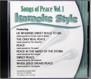 Songs Of Peace Volume 1 Christian Karaoke Style NEW CD+G Daywind 6 Songs - Picture 1 of 2