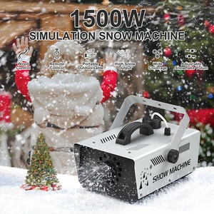 Máquina Eléctrica Copo de Nieve 1500W con Control Remoto para Decoración Hogar Navidad - Imagen 1 de 18