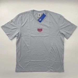 Adidas Originals Men's Short Sleeve Graphic T-Shirt Ombre Halo Blue Logo Tee S - Picture 1 of 4