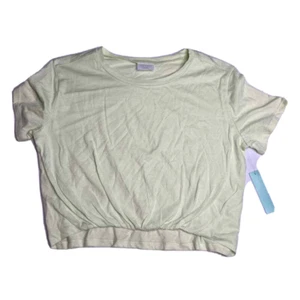 Camisa corta para mujer Abound para adultos pequeña verde oliva torcida delantera manga corta - Imagen 1 de 4
