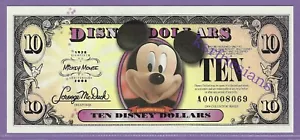 2008 A $10 21st CENTURY MICKEY DISNEYLAND DISNEY DOLLAR A00008069 - Picture 1 of 2