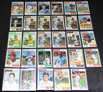 (29) 1974 Topps Baseball Signed Card Lot - Auto - Goose Gossage - Gaylord Perry - Image 1 of 4