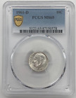 1961-D Liberty - Roosevelt Silver 10c  MS65 PCGS - United States Coin