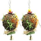 Gnaw With A Bell Bird Supplies Bird Toys Sepaktakraw Swing Pendant Parrot Toy