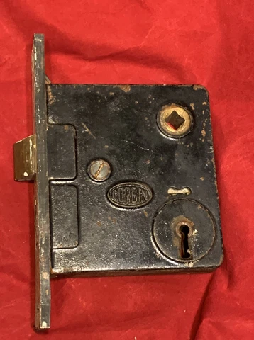 Antique Mortise Lock Door Hardware Corbin Pocket Lock Archiectural Salvage Cover
