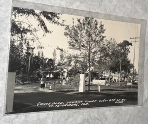 Candy Boulevard Tourist Court St Augustine FL Florida RPPC Real Photo Postcard! - Picture 1 of 2