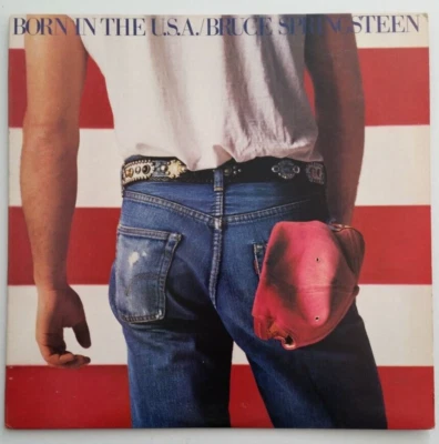 Bruce Springsteen - Born In The USA vinyl LP. Columbia label AL-38653. Lyrics - Image 1 of 4