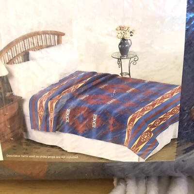 Vintage MAINSTAYS Home Twin/Completo “Manta INCA” 72x90 EE. UU. Ver Fotos/Detalles Foto 1 de 4