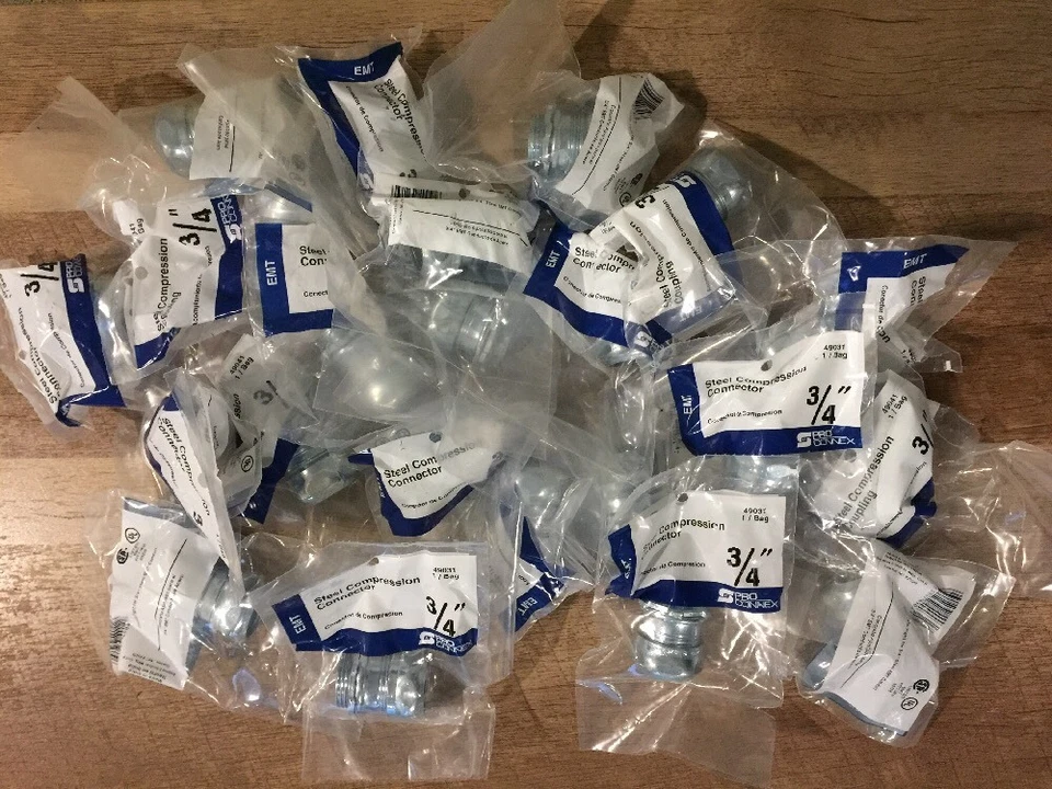 (ЛОТ ИЗ 22) Sigma Electric 49031 EMT стальной компрессионный разъем 3/4" - Изображение 1 из 2