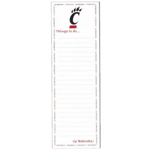 Cincinnati Bearcats Magnetic To Do List Pad - Picture 1 of 1