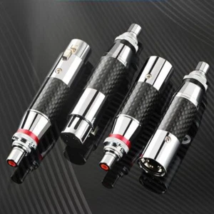 2/4PCS XLR Male/Female to RCA Plug Socket Adapter Balanced Cable Phono Connector - Picture 1 of 14