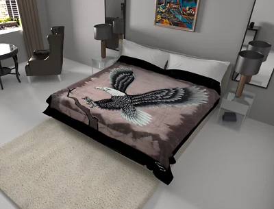 Solaron Blanket throw Thick Ultra Fine Polyester Mink Plush Eagle HeavyWeight - Image 1 of 4