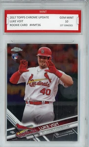 2017 Topps Update Chrome #HMT36 Luke Voit 1st. Graded 10 (GEM MINT) RC - Picture 1 of 2