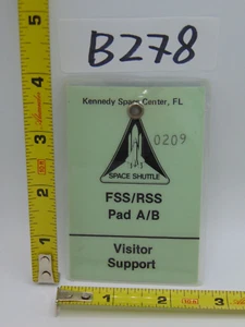Original Nasa USAF Obsolete Access Badge Visitor Support FSS/RSS Pad A/B 209 - Picture 1 of 3