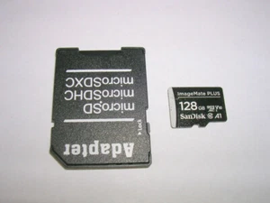 SanDisk 128gb Micro SD Card w/ Adaptor a - Photo 1 sur 1