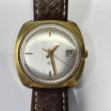 Marc Nicolet Swiss Gents Watch + Condor Leather Strap - WORKING