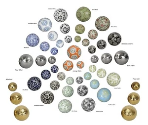 Bolas flotantes, bolas decorativas flotantes, porcelana, diámetro 4-6-7,5 cm - Imagen 1 de 18