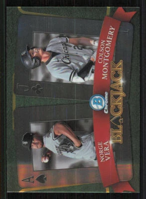 2022 Bowman Chrome Draft Blackjack #BJ1 Norge Vera/Colson Montgomery - Image 1 of 2