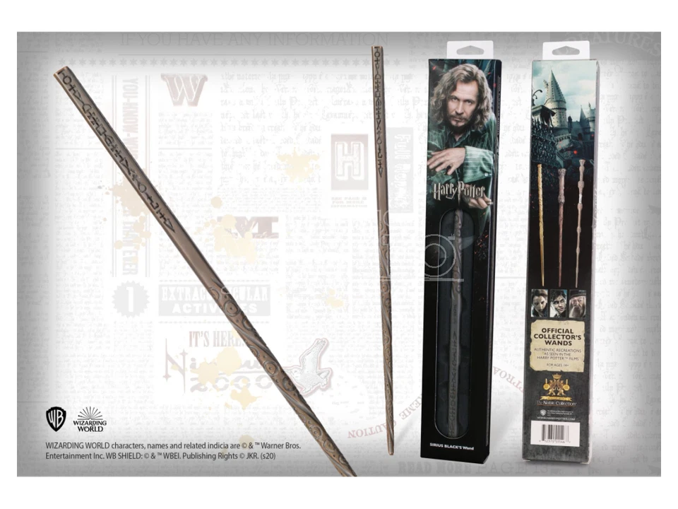 Harry Potter Bacchetta Magica Sirius Black in Blister Noble Collection